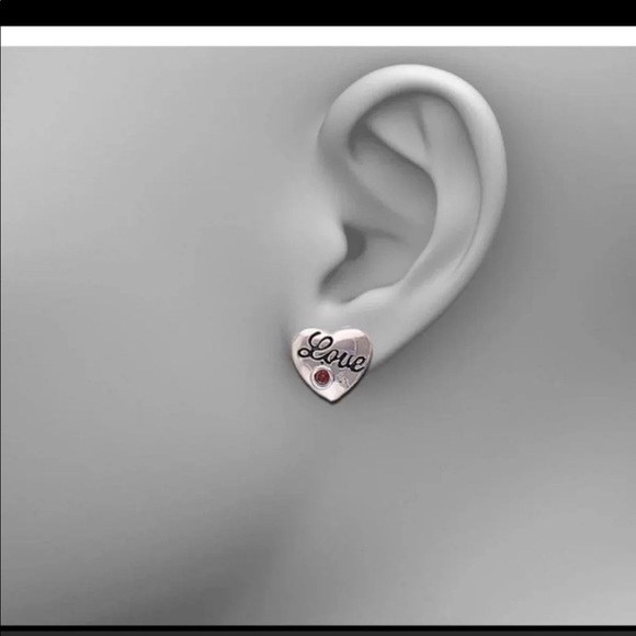 Montana Silversmith Love Heart Earrings - Picture 4 of 4